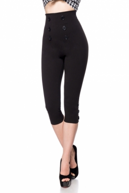 Retro 50S Capri leggings zwart